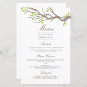 Blissful Branches Wedding Dinner Menu (Front/Back)