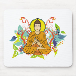 Blissful Buddha Mouse Pad