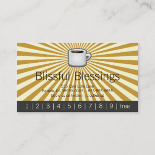 Blissful Burst with Logo Drink Punch Card