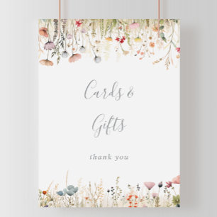 Blissful Colourful Boho Wildflower Cards and Gifts Poster