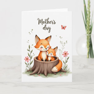 Blissful Mothers Day Fox Card