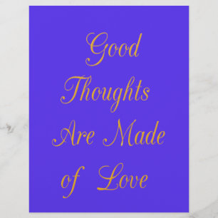 Blissful Reflections: Good Thoughts of Love