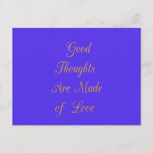 Blissful Reflections: Good Thoughts of Love Postcard