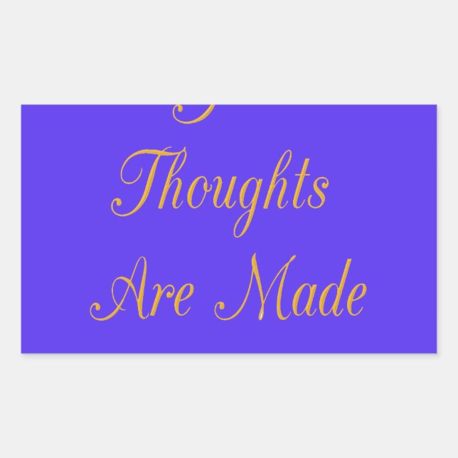 Blissful Reflections: Good Thoughts of Love Rectangular Sticker (Front)