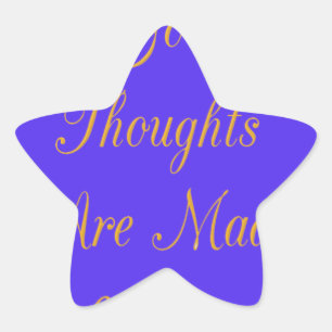 Blissful Reflections: Good Thoughts of Love Star Sticker
