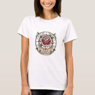 Blissful Rose Compass Tattoo Tee