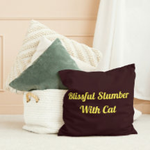 Blissful Slumber With Cat Personalised Pet Cute