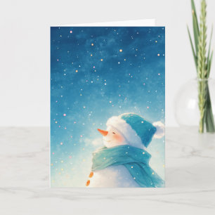 Blissful Snowman Card