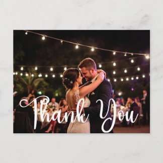 Blissful Wedding Thank You Postcard