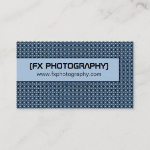 Blissfully Chic Business Card, Blue Card