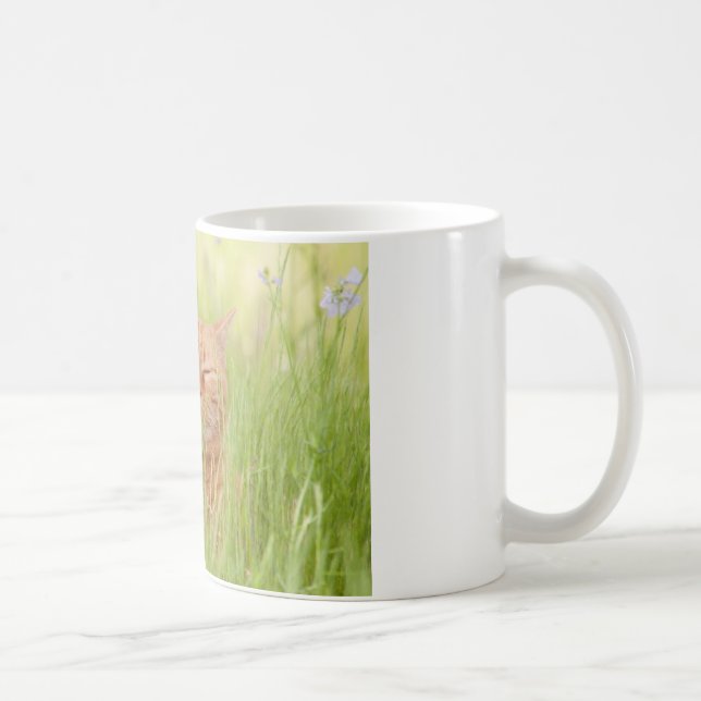 Blissfully Happy Cat Coffee Mug (Right)