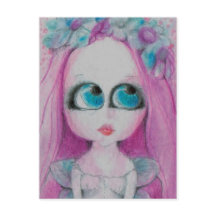 Blithe a Pink flower fairy silently wishing