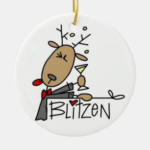 Blitzen the Reindeer Christmas Keepsake Ornament
