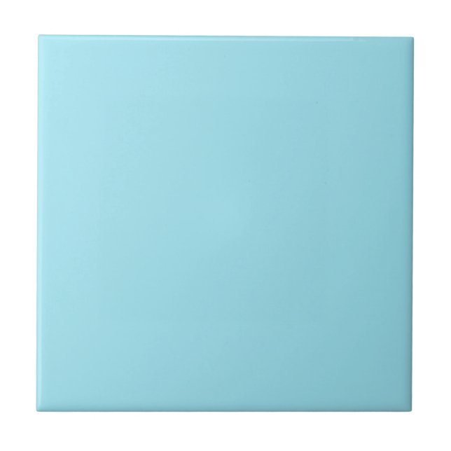 Blizzard Blue Solid Colour Ceramic Tile (Front)
