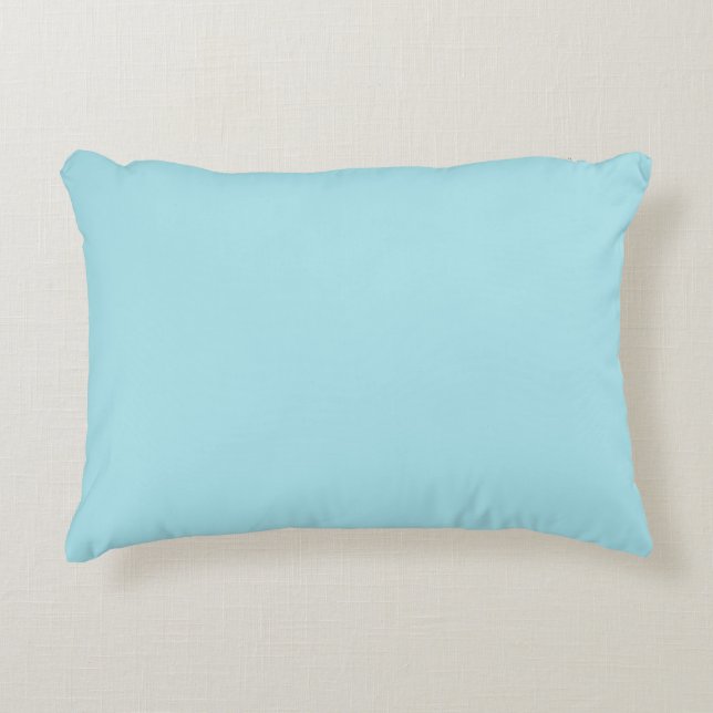 Blizzard Blue  (solid colour)   Decorative Cushion (Front)