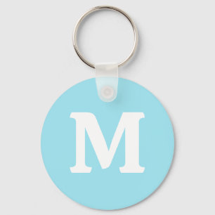Blizzard Blue Solid Colour Key Ring