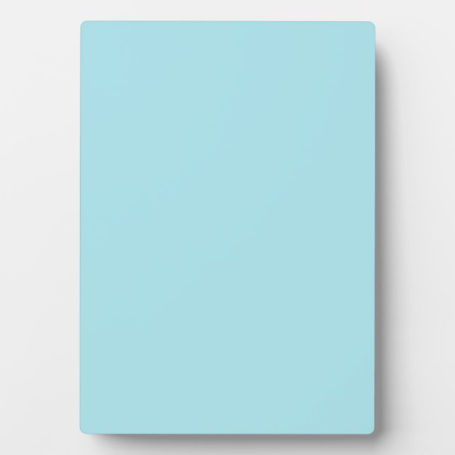 Blizzard Blue  (solid colour)   Plaque (Front)