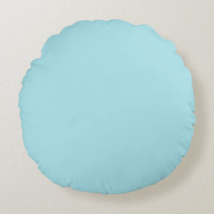 Blizzard Blue Solid Colour Round Cushion