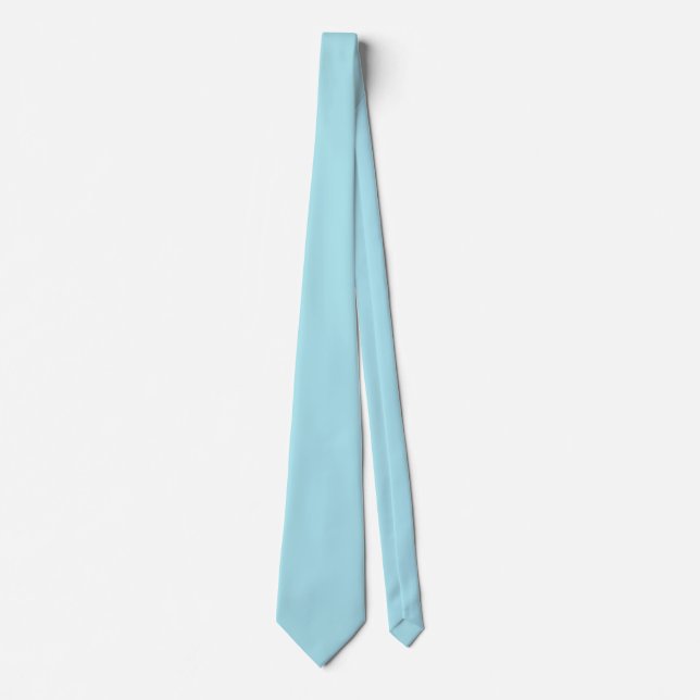 Blizzard Blue Solid Colour Tie (Front)