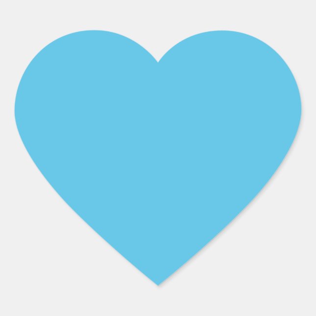 Blizzard Blue Stickers; Choose Shape Heart Sticker (Front)