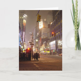 Blizzard in the City Blank Card