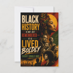 Blk Excellent Quote 2nd Thank You Card