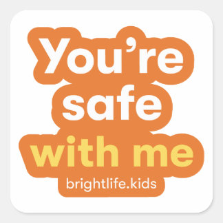 BLK Sticker - You're safe with me - English