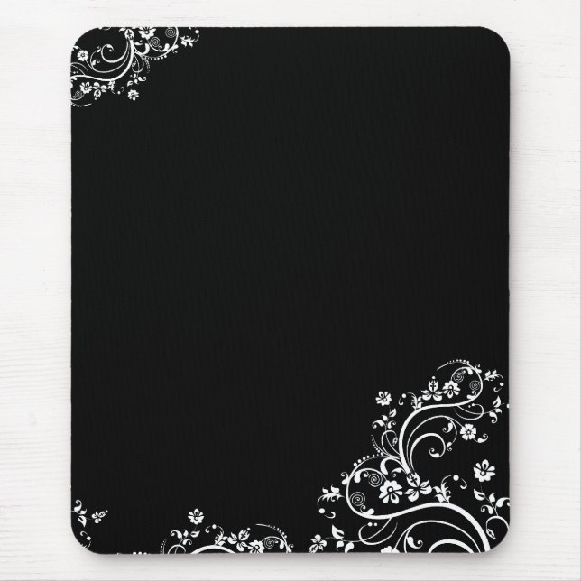 Blk swirl Mousepad (Front)