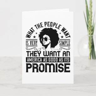 BLM - America as good as its promise Card