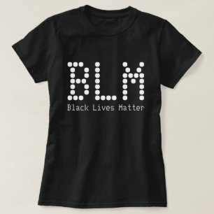 BLM Black Lives Matter Customised Name And Text T-Shirt