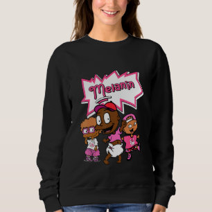 Blm Black Melanin Kids Sneaker Match 14 Shocking P Sweatshirt