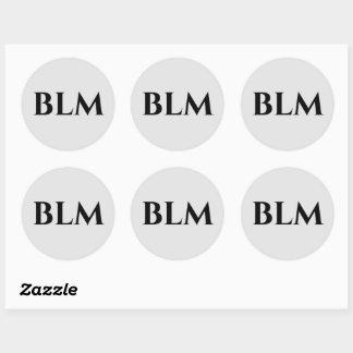 BLM CLASSIC ROUND STICKER