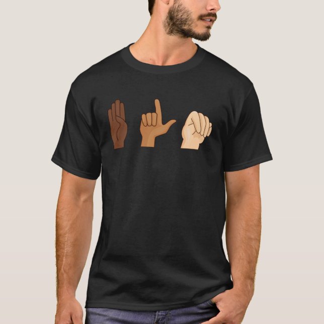BLM Sign ASL Equality T-Shirt (Front)