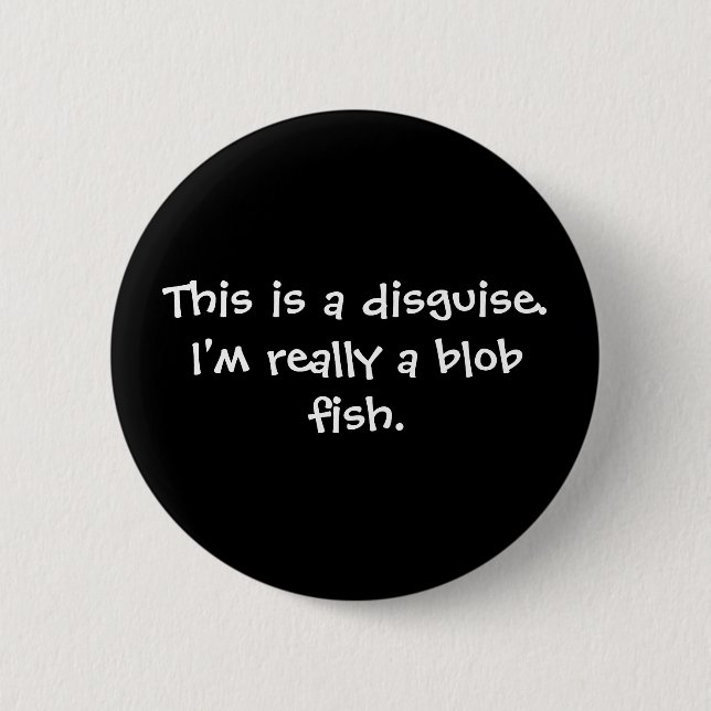 Blob Fish Costume 6 Cm Round Badge (Front)