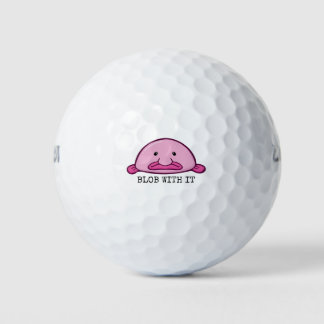 Blob with it / blobfish golf balls