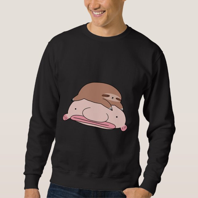 Blobfish And Little Sloth Sweatshirt (Front)