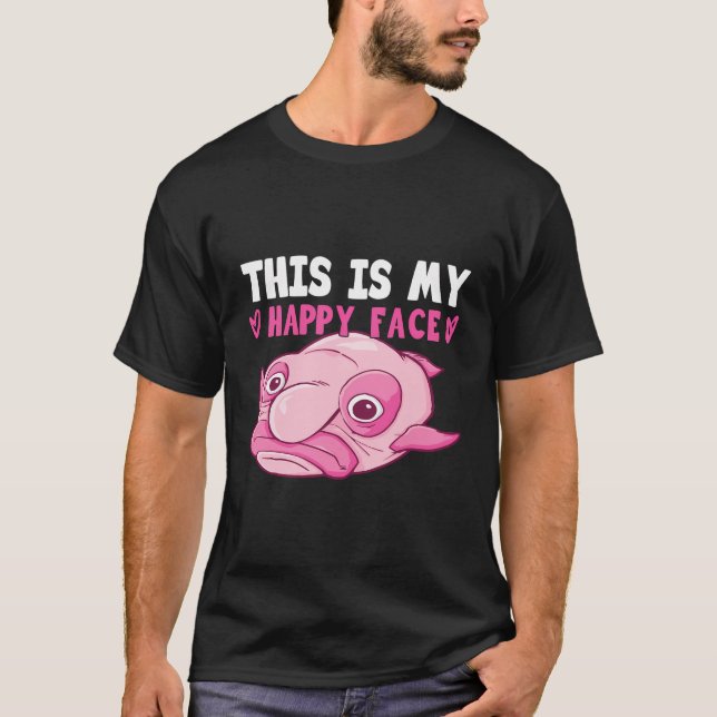 Blobfish Costume - Ugly Blob Fish Face - Funny Blo T-Shirt (Front)