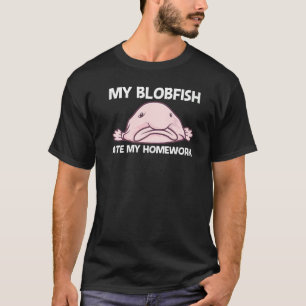 Blobfish For Kids Boys Deep Sea Fish Zoo Animal T-Shirt