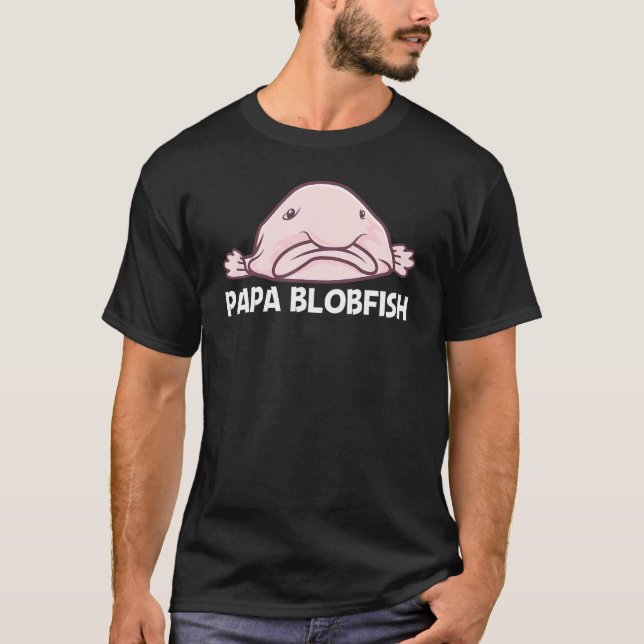 Blobfish For Men Dad Deep Sea Fish Zoo Animal T-Shirt (Front)