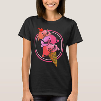 Blobfish Ice Cream Combined Cute Deep Sea Fish T-Shirt