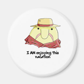Blobfish on vacation magnet