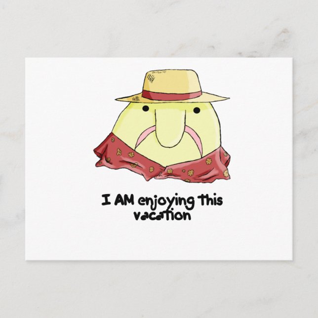 Blobfish on vacation postcard (Front)