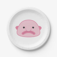 Blobfish Paper Plates