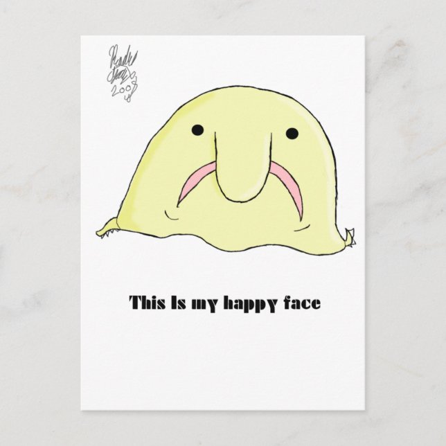 Blobfish Postcard (Front)