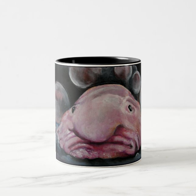 Blobfish Two-Tone Coffee Mug (Center)