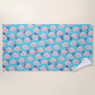 Blobfish ugly fish beach towel