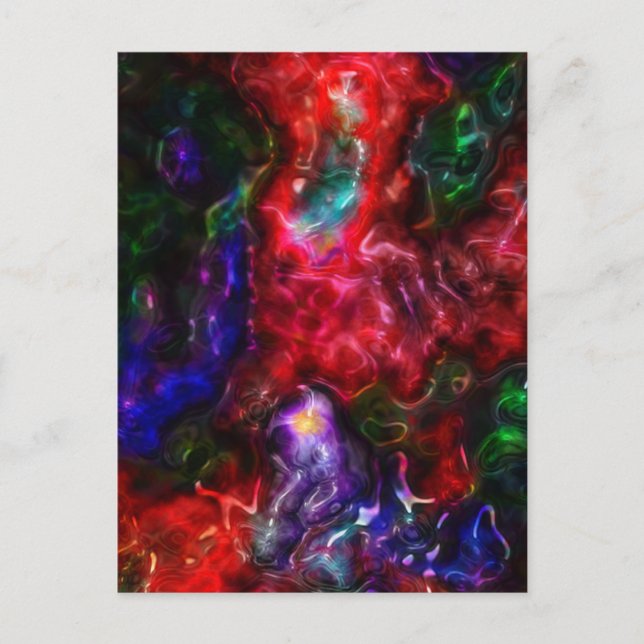 Blobular Rainbow Postcard (Front)
