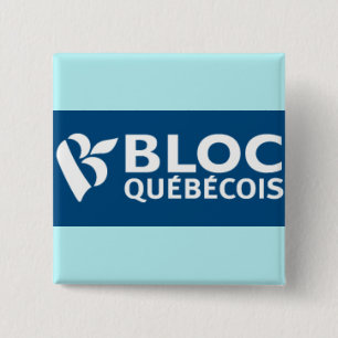 Bloc Québécois Logo 15 Cm Square Badge