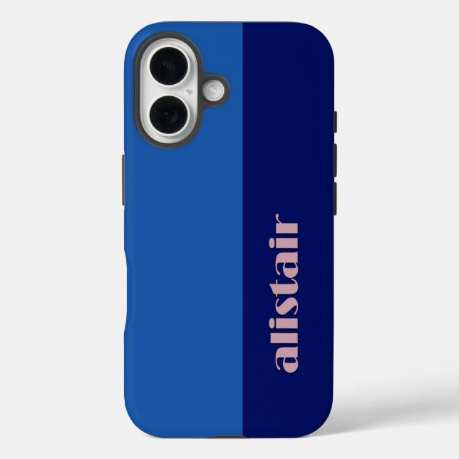 Block Colours With Personalization Case-Mate iPhone Case (Back)