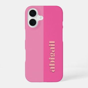 Block Colours With Personalization iPhone 16 Case